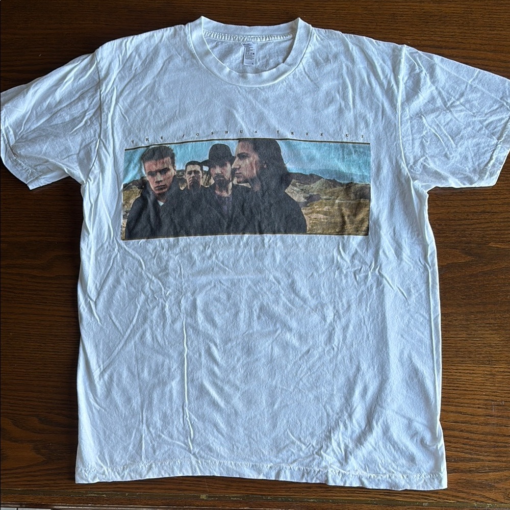 U2 Joshua Tree N Am 2017 Tour Los Angeles Apparel Combed Cotton T shirt EUC